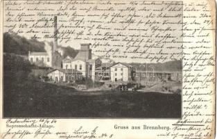 1904 Sopron, Oedenburg; Brennbergbánya, Sopronschacht-Anlage / Sopron-bánya (EK)