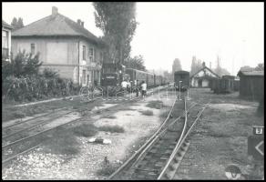 cca 1960-1970 Szeged átrakó állomás, sajtófotó, 11,5×17 cm