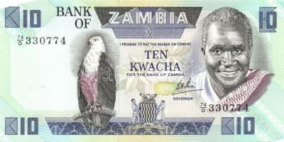 Zambia 1980-86. 1K, 2K, 5K, 10K, 20K, 50K komplett sor! T:I