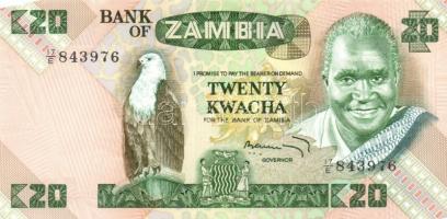 Zambia 1980-86. 1K, 2K, 5K, 10K, 20K, 50K komplett sor! T:I