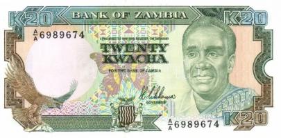 Zambia 1989. 2K, 5K, 10K, 20K, 50K komplett sor! T:I