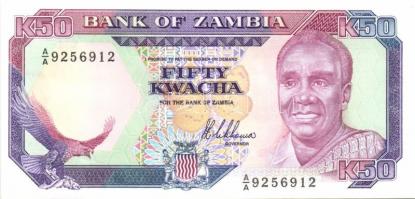 Zambia 1989. 2K, 5K, 10K, 20K, 50K komplett sor! T:I