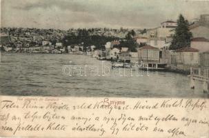 Izmir, Smyrne; Vue générale de Caratach / general view, port (r)