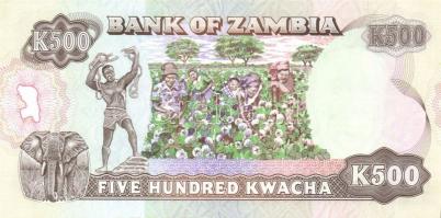 Zambia 1991. 100K, 500K pár! T:I