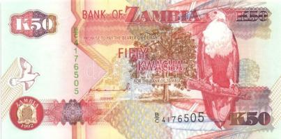 Zambia 1992-96. 20K, 50K, 100K, 500K, 1000K, 5000K, 10.000K komplett sor! Sign.10,11 T:I