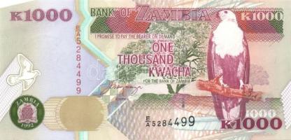 Zambia 1992-96. 20K, 50K, 100K, 500K, 1000K, 5000K, 10.000K komplett sor! Sign.10,11 T:I