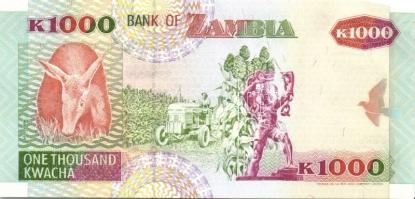 Zambia 1992-96. 20K, 50K, 100K, 500K, 1000K, 5000K, 10.000K komplett sor! Sign.10,11 T:I