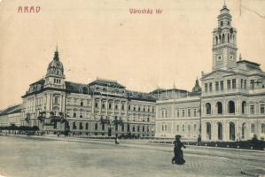 Arad, Városház tér. W.L. 942. / town hall square (r)