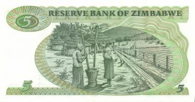 Zimbabwe 1980. 2$, 5$, 10$, 20$ komplett sor! T:I