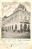 1903 Komárom, Komárnó; Komárom vidéki takarékpénztár palota. Spitzer Sándor kiadása / savings bank palace (EB)