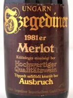 1981 Szegediner Merlot, 0,7 l