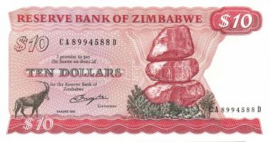 Zimbabwe 1982-83.(Harare) 2$, 5$, 10$, 20$ komplett sor, benne ritkább variáns! T:I