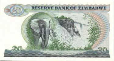 Zimbabwe 1982-83.(Harare) 2$, 5$, 10$, 20$ komplett sor, benne ritkább variáns! T:I