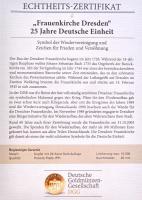 Németország 2015 "A Német újraegyesítés 25. évfordulója - Drezdai Frauenkirche" aranyozott...