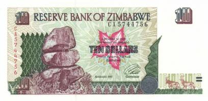 Zimbabwe 1994-97. 5$, 10$, 20$, 50$, 100$ T:I