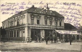 Érsekújvár, Nové Zamky; Nemzeti szálloda és kávéház Adler József kiadása / hotel, café (EB)