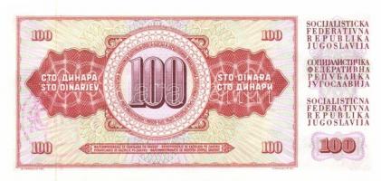 Jugoszlávia 1965-85. 10D, 20D, 50D, 100D, 500D, 1000D, 5000D piros "Belgrád-Lubljana" vasú...