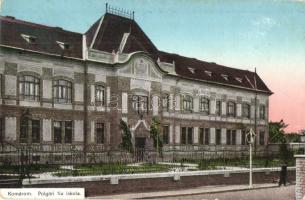 1913 Komárom, Komárnó; Polgári fiú iskola / boy school