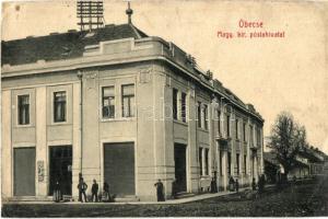 Óbecse, Stari Becej; Magyar Királyi postahivatal, W. L. Bp., Kiadja Lévai Lajos / post office (EB)