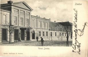 1908 Zombor, Sombor; Városi színház. Kaufmann B. kiadása / theatre
