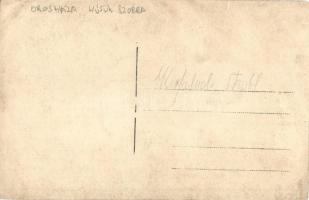 Orosháza, Hősök szobra, emlékmű még a műhelyben. photo (kis szakadás / small tear)