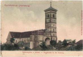 Gyulafehérvár, Karlsburg, Alba Iulia; Székesegyház a várban / castle church (lyuk / hole)