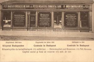1917 Nagyszeben, Hermannstadt, Sibiu; Pesti Magyar Kereskedelmi Bank fiókja. Emil Fischer / Banca Comerciala Ungara din Pesta / Transylvanian branch of the Hungarian Commercial Bank of Budapest