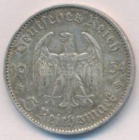 Német Harmadik Birodalom 1934G 5M Ag "Náci hatalom első évfordulója" T:2
German Third Rei...