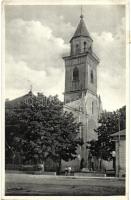 1938 Beregszász, Berehove; Római katolikus templom / church 1938 Beregszász visszatért So. Stpl (EK)
