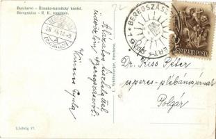 1938 Beregszász, Berehove; Római katolikus templom / church "1938 Beregszász visszatért" S...