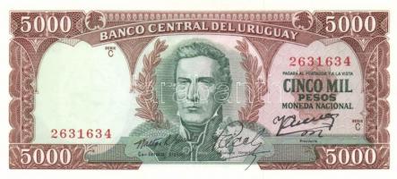 Uruguay 1967. 50P 2klf szignóval, 100P, 5000P T:I