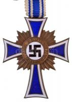 Német 3. Birodalom 1938. Német Anyasági Kereszt, bronz fokozat zománcozott, Br kitüntetés T:1-,2  German Third Reich 1938. Cross of Honour of the German Mother, 3rd class enamelled Br decoration C:AU,XF