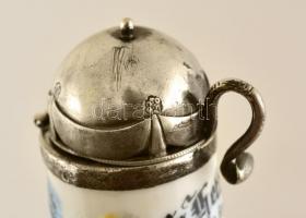 1910 Saint-Avold/Sankt Avold, német obsitos emlékpipa (4. Compagnie, 9. Lothringisches Infanterie-Re...