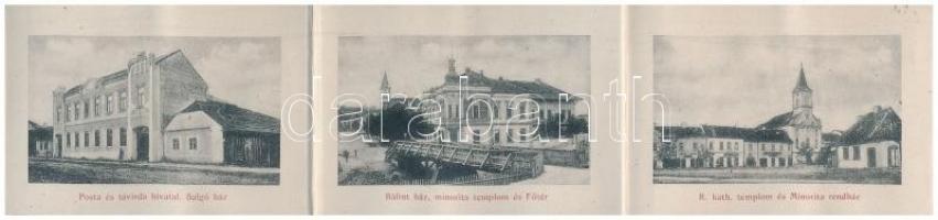 Nagyenyed, Aiud; Bethlen kollégium. leporellolap. Lázár Adolf utóda kiadása / boarding school. lepor...