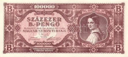 1946. 100000BP(5x) benne színvariánsok T:I,I-