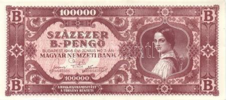 1946. 100000BP(5x) benne színvariánsok T:I,I-