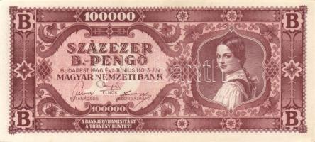1946. 100000BP(5x) benne színvariánsok T:I,I-