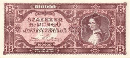 1946. 100000BP(5x) benne színvariánsok T:I,I-