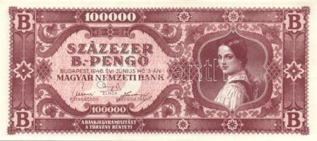 1946. 100000BP(5x) benne színvariánsok T:I,I-