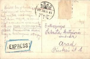 Temesrékas, Rékás, Recas; Fő utca. W. L. Bp. 57. / Hauptgasse / main street (Rb)