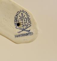 Herendi sétáló kínai figura, kézzel festett, jelzett,hibátlan, m:4 cm