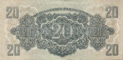 1944. "V.H." 20P(3x) egymásutáni sorszámokkal T:III+