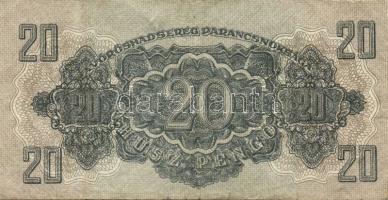 1944. "V.H." 1P(1x), 5P(3x), 20P(3x) mindegyik átlagostól erősen eltérő nyomati elcsúszáso...