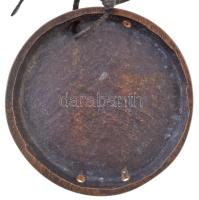 DN "Gyújtógyertya gyár 25 éves" Br emlékplakett, rajta 4 fúrt lyuk rögzítés céljából (79mm...