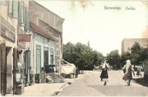 Nevesinje, Carsija / street view with the shop of Armin Deutsch (fa)