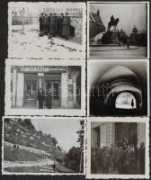 1938-1941 Kolozsvári részletek, hátoldalon feliratozott fotók, 6 db, 6×6 és 6×9 cm / Cluj-Napoca, 4 photos