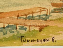 Turmayer jelzéssel: Ráckeve. Akvarell, papír, 24×32 cm