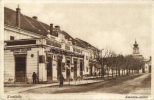 Keszthely- 4 db RÉGI városképes lap: Bocskai nagyétterem, Amazon szálló, Halászcsárda, Kultúrpalota