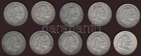 Hollandia 1955. 1G Ag (10x) T:2,2/3