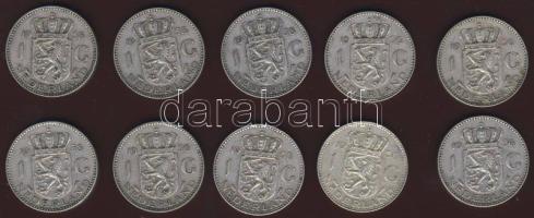 Hollandia 1956. 1G Ag (10x) T:2, 2/3